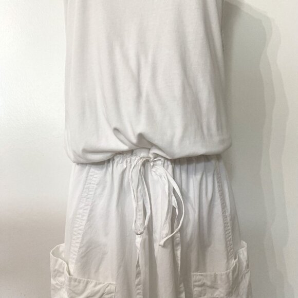 JAMES PERSE WHITE SLEEVELESS UTILITY TANK DRESS - LARGE - Picture 5 of 11